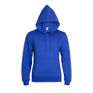 Royal eco hoodie front view